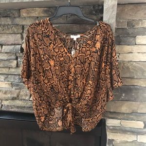 New snake print blouse